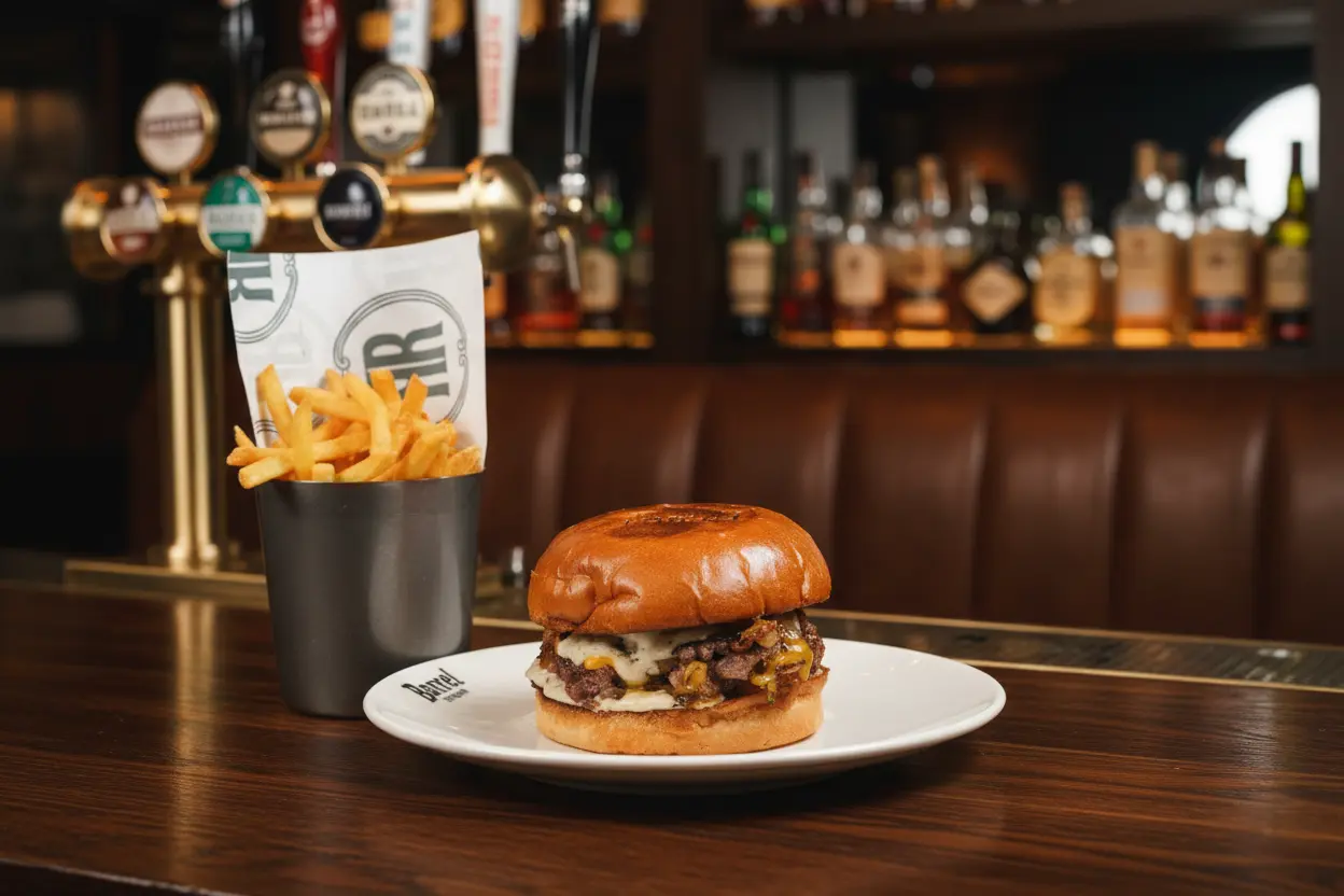 Barrel Steak Burger Fries